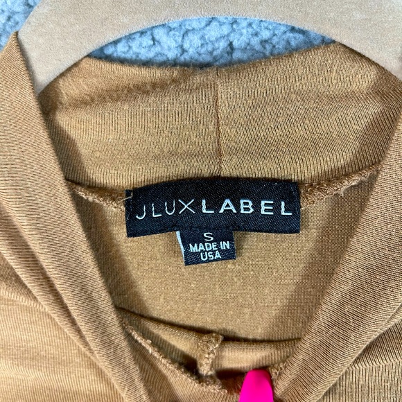 JLUXLABEL DEEP TAUPE INESSA SHEER HIGH NECK BODYSUIT Size Small - Picture 8 of 8